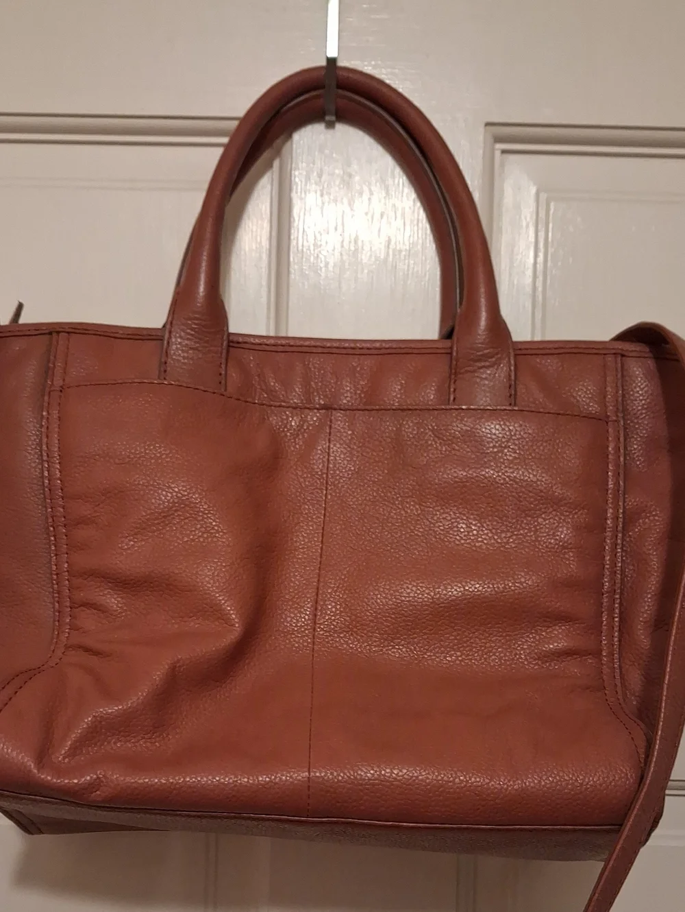 Frye Clay Brown Leather Satchel.